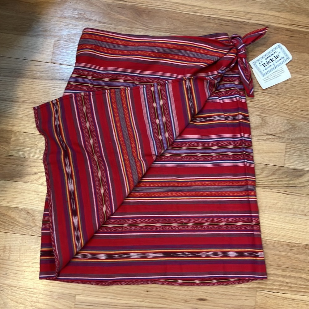 NWT An Original Rickie Design by Laundry southwestern look skirt with wrap/knot - Picture 4 of 9
